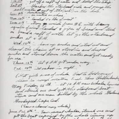 Ship "Joseph Meigs" log