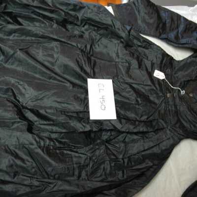 Black dress, flowered buttons