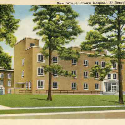 New Warner Brown Hospital Postcard
