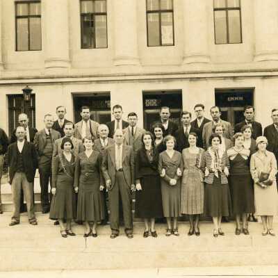 1938 Group Photograph in front of Courthouse