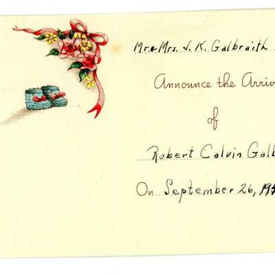 Galbraith Letter Box 50: Origsize: 7.25" X 10.25"; Origformat: Other
