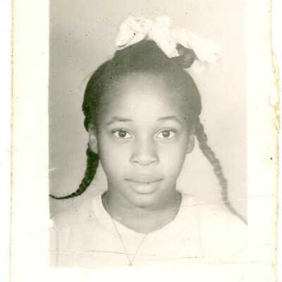 Unidentified school girl photograph