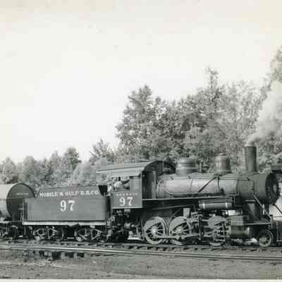 Mobile and Gulf Railroad Engine Number 97 Photograph