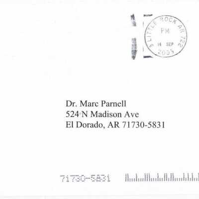Robert Herzfeld Letter Sept 14 2005 2: Origformat: Artifact