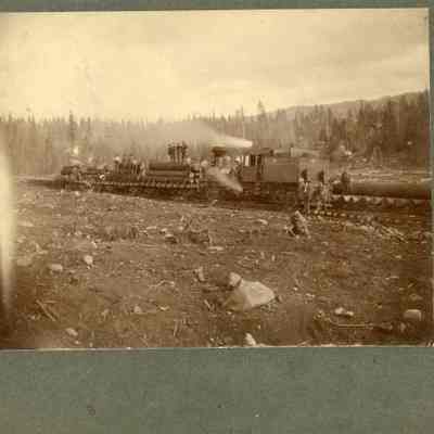 Unknown Logging Train Photograph
