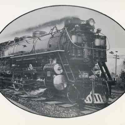 Number 306 Train Engine Photograph