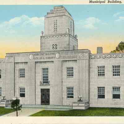 Municipal Building, El Dorado, Ark. Postcard