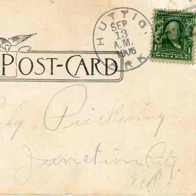 Back of postcard