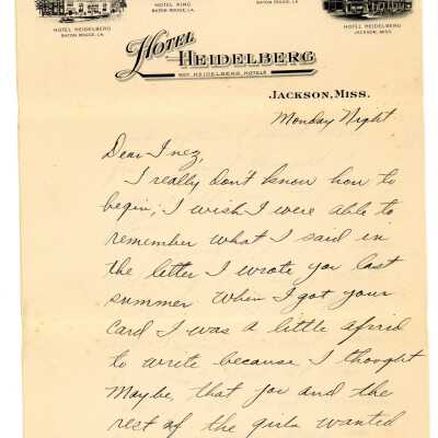 Inez Letter pg 1: Origformat: Artifact