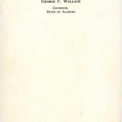 George C Wallace Signed 2: Origsize: 7.25" X 10.25"; Origformat: Other