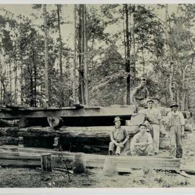 Timber workers: Origsize: 10"X8"; Origformat: Artifact