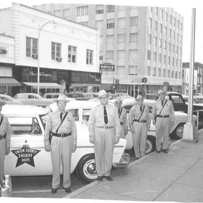 Photograph of Frip Hill and other deputies, Union County Sheriff's Department.