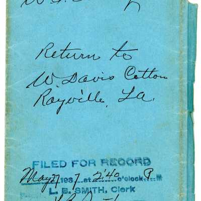 Deed Eskew Insley 1937 1: Origsize: 7.25" X 10.25"; Origformat: Other
