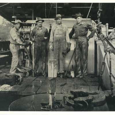 Oil Workers: Origsize: 10"X8"; Origformat: Artifact