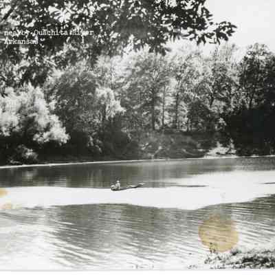 Fishing on nearby Ouachita River Postcard