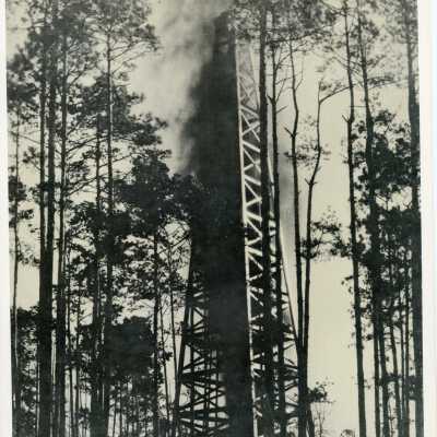 Oil Derrick: Origsize: 10"X8"; Origformat: Artifact