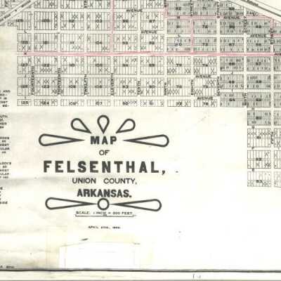 Map of Felsenthal, AR