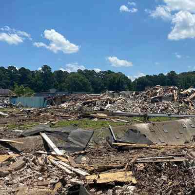 2024 EHS High School Building Demolition Photograph