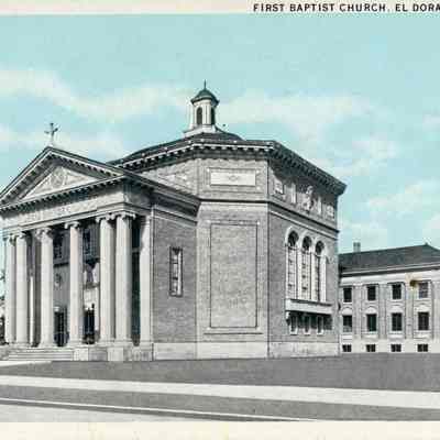 First Baptist Church El Dorado Postcard