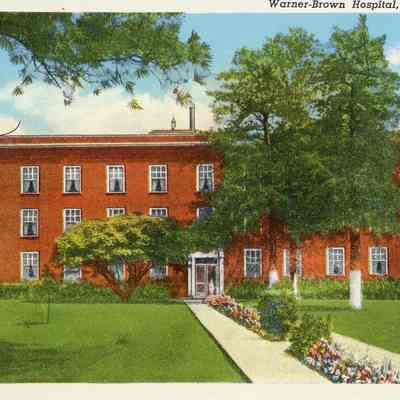 Warner Brown Hospital Postcard