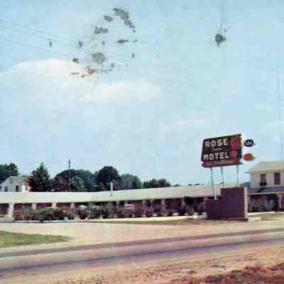 Rose Motel Postcard