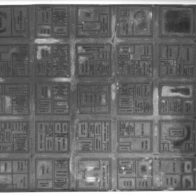 Printing Plate of Downtown El Dorado Map