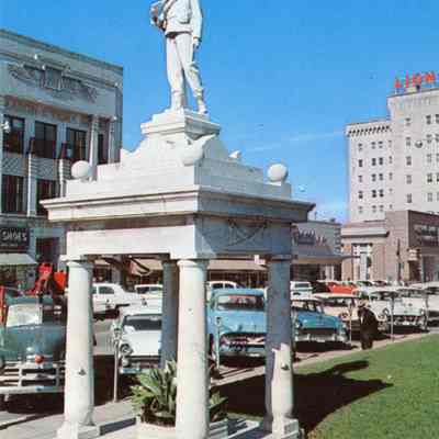 Confederate Monument on the Square in El Dorado, AR Postcard