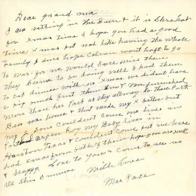 Pace to Galbraith Letter 1942 2: Origsize: 7.25" X 10.25"; Origformat: Other
