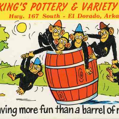 Kings Pottery and Variety Shop Postcard