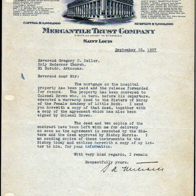 Merchantile Trust Company Letter