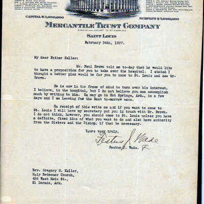 Merchantile Trust Company Letter