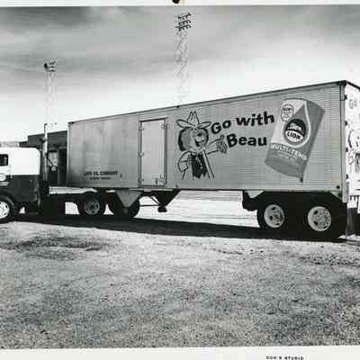 Lion Oil Truck & Trailer with Beauregard Photograph