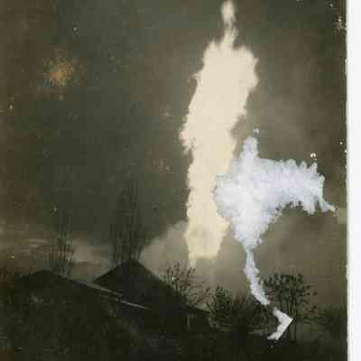 Caddo-Central Roger #1 Struck by Lightning Postcard