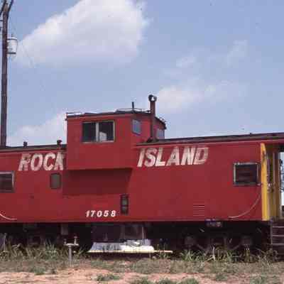 Rock Island Railroad Number 17058 in El Dorado Arkansas on August 31, 1978