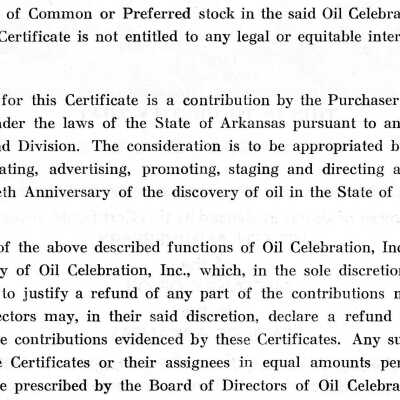 Arkansas Semi-Centennial 2: Origformat: Artifact