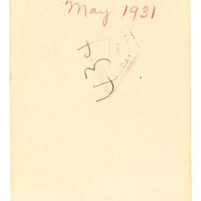 Yocum School May 1931 2: Origsize: 7.25" X 10.25"; Origformat: Other