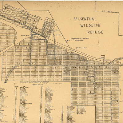Map of Felsenthal Wildlife Refuge