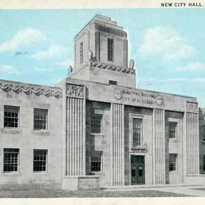 New City Hall El Dorado Postcard