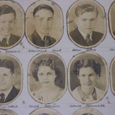 Senior Class of 1937 (detail): Copyright: none; Origsize: 44" X 28"; Origformat: Print-Photographic