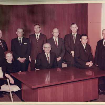 Photograph including J. A. Jackson, Roy Hartsell, and others