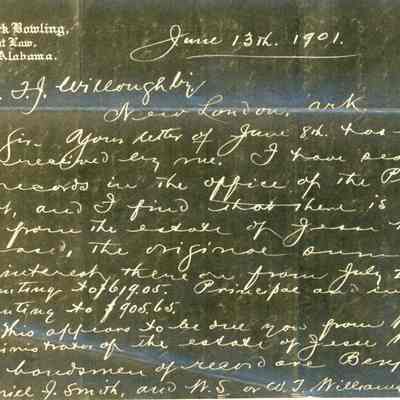 Letter to Mr. T. J. Willoughby