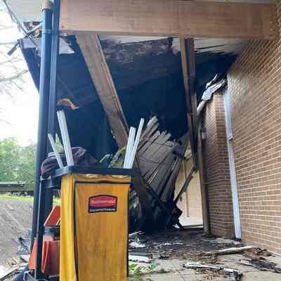 2024 EHS High School Building Demolition Photograph
