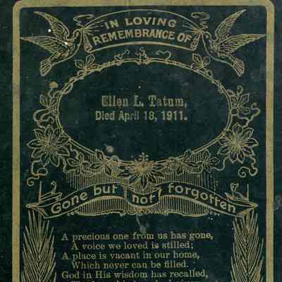 Ellen L. Tatum Remembrance Card