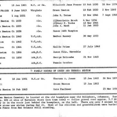 Newton Family Registry: Copyright: none; Origsize: 12" x 16 1/2"; Origformat: Other
