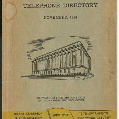 El Dorado--Strong--Huttig Telephone Directory November 1954