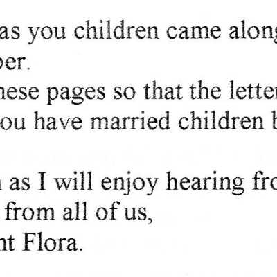 Aunt Flora Letter 1979 2: Origformat: Artifact
