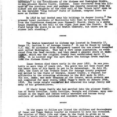 Newton Family History: Copyright: none; Origsize: 8" x 14"; Origformat: Other