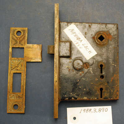 Lock, Mortise, Strike, Flat