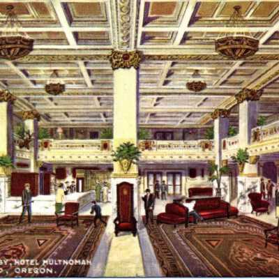 Multnomah Hotel , Magnificent Lobby
