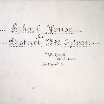 Dist. 42 Schoolhouse Title Pag: Origformat: tiff; Negno: 1988.21.84.tif